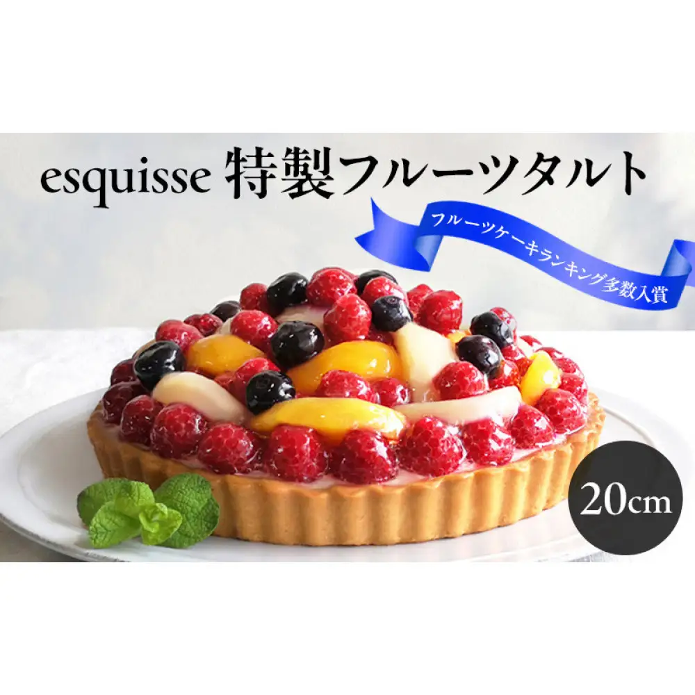 フルーツたっぷりの特製フルーツタルト【20cm】 | タルト