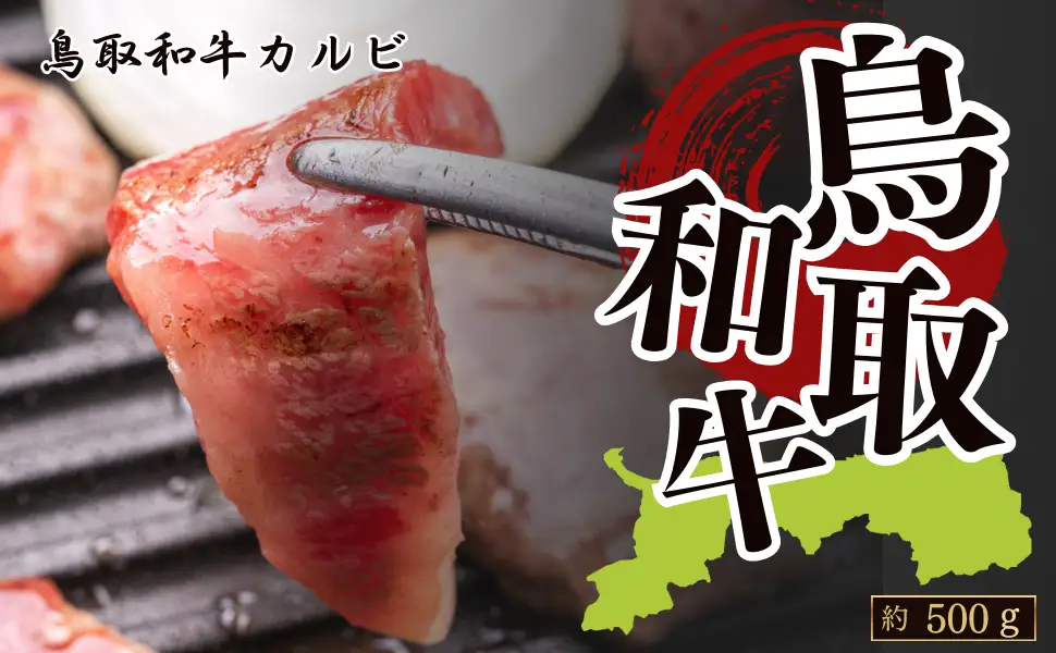 Y1032 鳥取和牛カルビ 焼肉 約500g