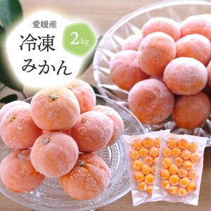 旬のみかんをまるごと冷凍!皮つき冷凍みかん 2kg【C25-105】【配送不可地域：離島】【1412383】 YWTAP053