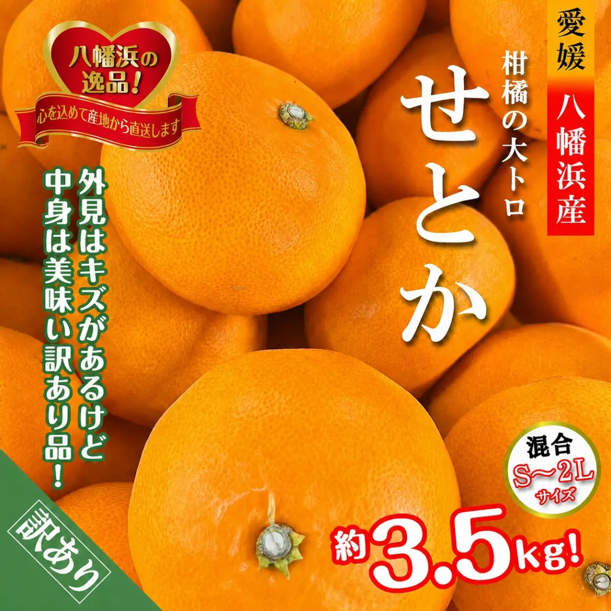 【先行受付】柑橘の大トロ!「せとか」約3.5キロ【訳あり品・家庭向け】【C39-51】【配送不可地域：離島】【1491413】 YWTF026