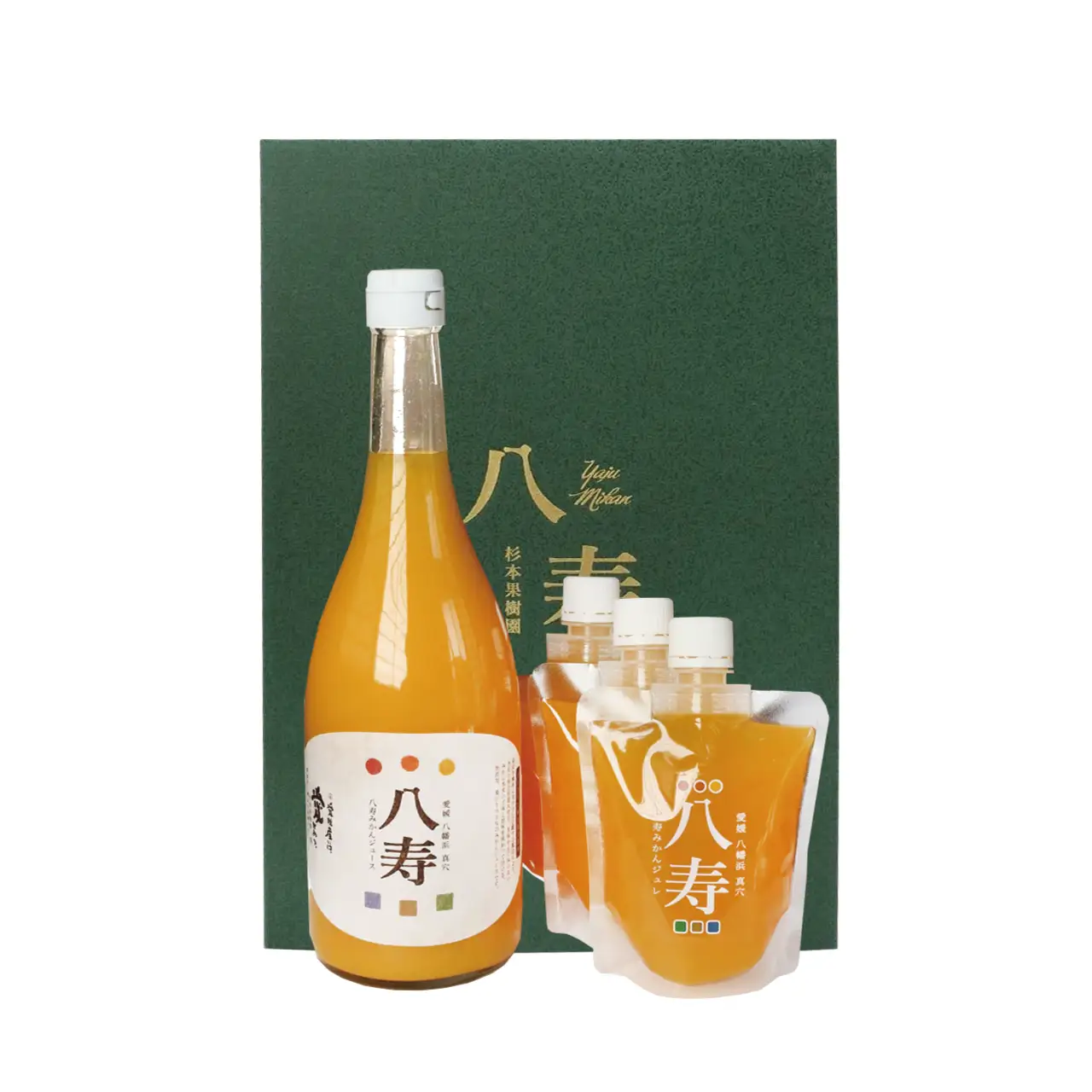 八寿ギフトセット(八寿みかんジュース1本、八寿みかんジュレ3個)[化粧箱入]【D34-5】【1510685】 YWTBE003