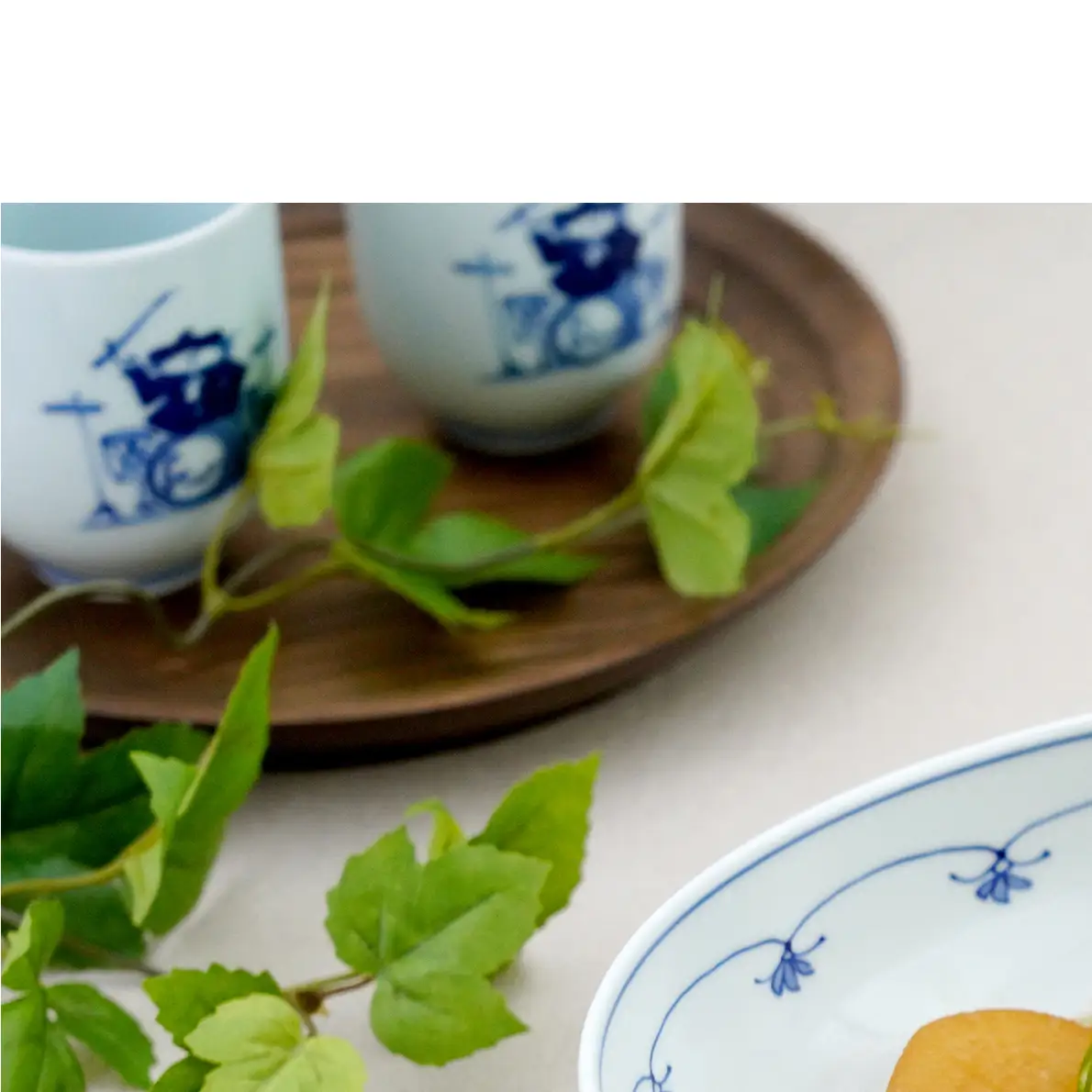 有田焼 港ロマン楕円盛鉢 しん窯・青花  皿 食器 うつわ 器 aj006