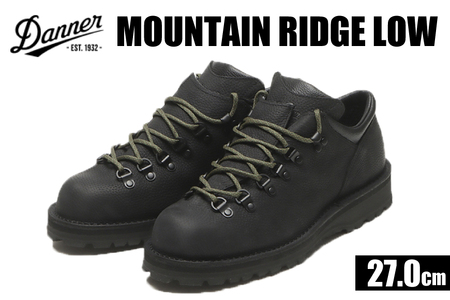 DANNER 紳士靴 マウントリッヂ ロー BLACK【27.0cm】