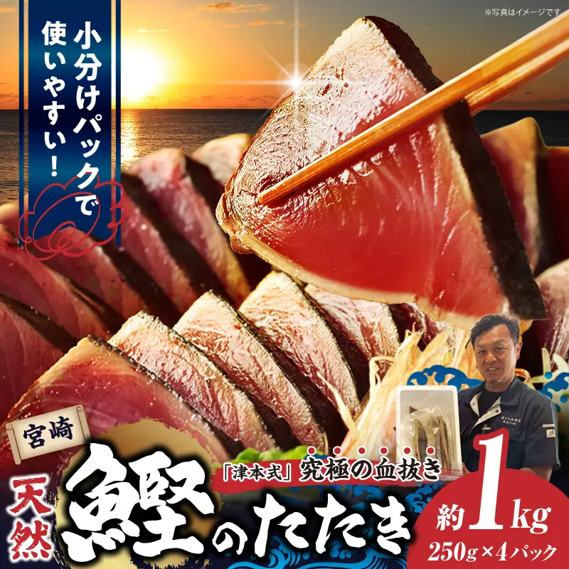 宮崎市獲れ！天然カツオのたたき カツオ タタキ 魚