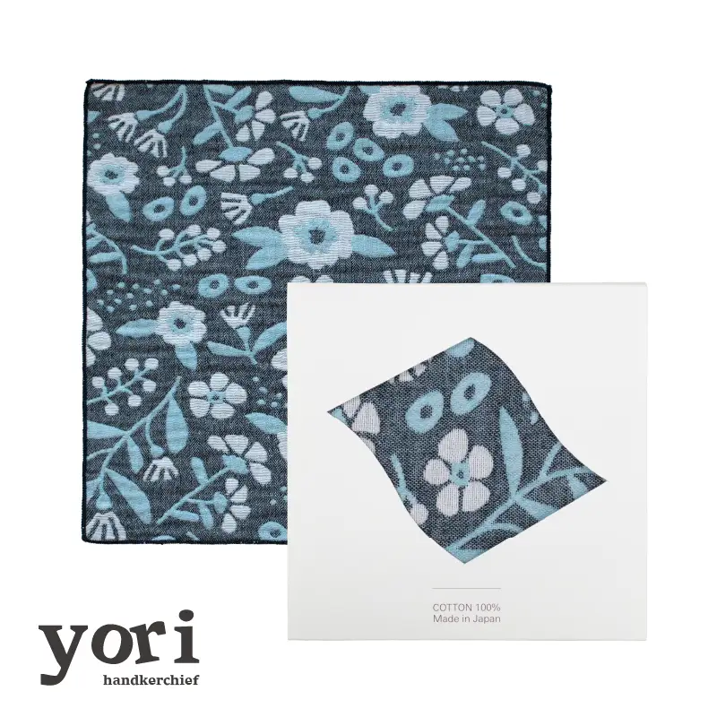 yoriハンカチ単品ハンカチギフト（ボタニカル）