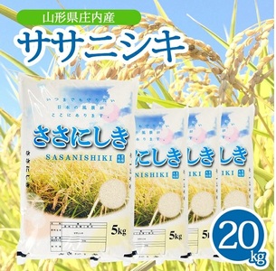 SF0365　令和7年産【精米】ササニシキ　20kg(5kg×4袋) AK