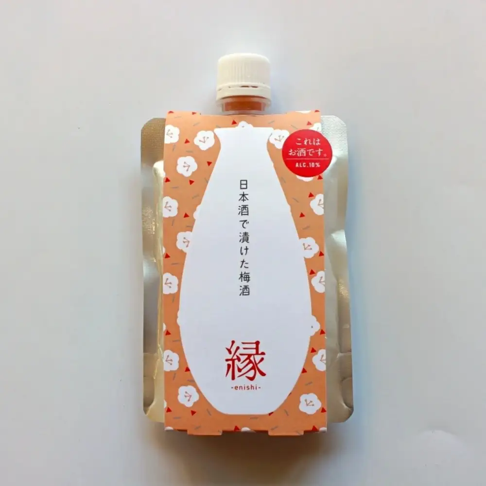 うめよし梅酒　縁-ENISHI-日本酒ベース　140mlパック×3個／アルコール度数10％　【maruni056】