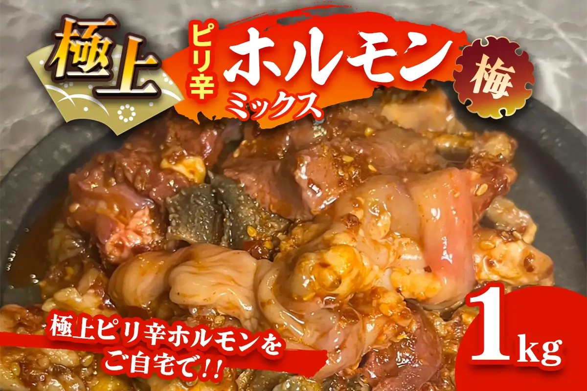 国産牛 極上ピリ辛 ホルモンミックス(梅) [2618]