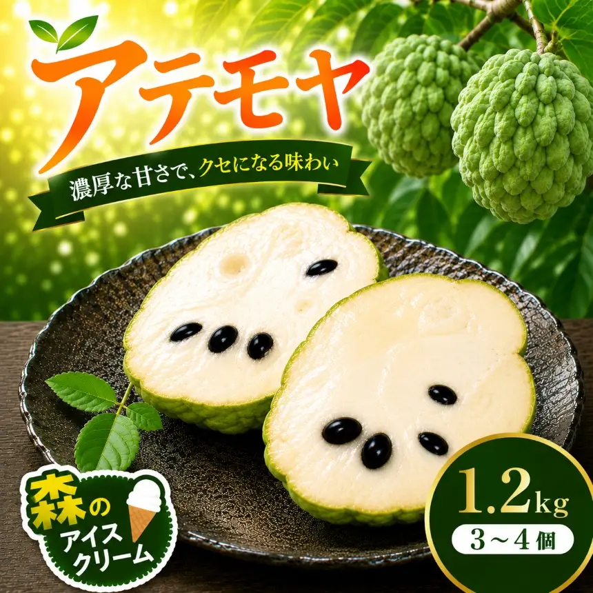 アテモヤ (約1.2kg)※3～4個