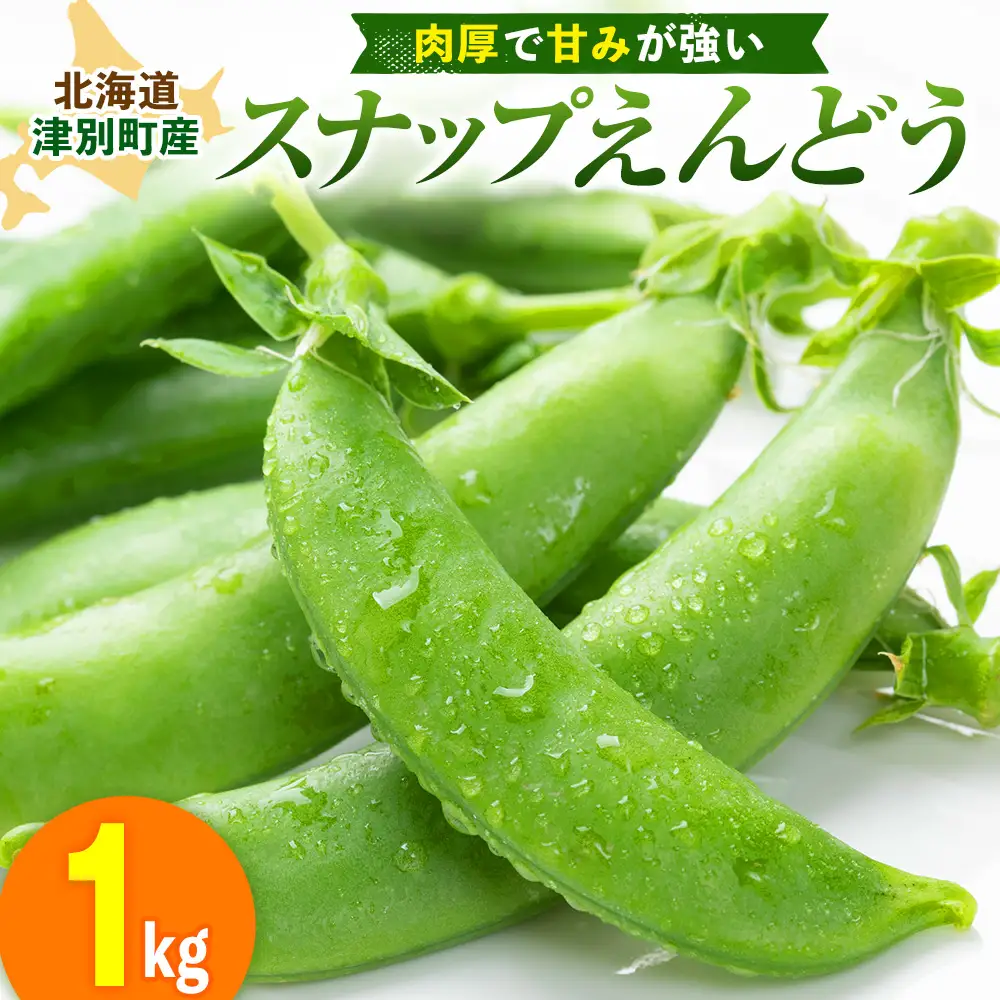 R8年産 スナップえんどう（品種：グルメ） 1kg ピンクの八百屋〜ナツやさい〜 | 北海道津別町