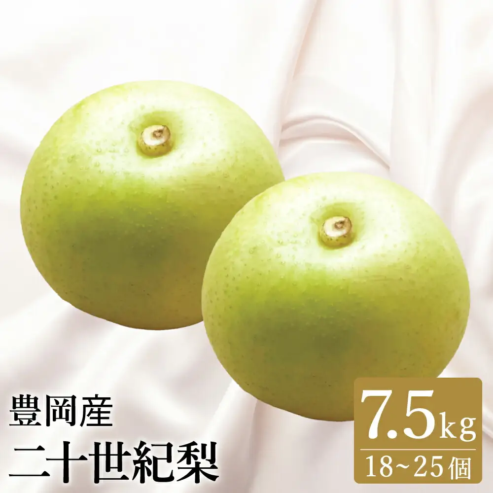 【2026年先行予約】二十世紀梨 7.5kg （18個～25個） / 梨 産地直送 みずみずしい シャリシャリ 食感 さっぱり バランスの良い 酸味 甘味 減農薬 なし ナシ 果物 くだもの フルーツ ふくい農園