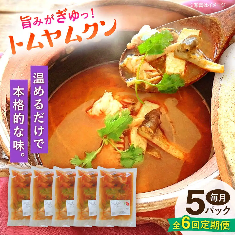【全6回定期便】トムヤムクン 約180g×5パック 【SOUP LAB】[AYAK018]