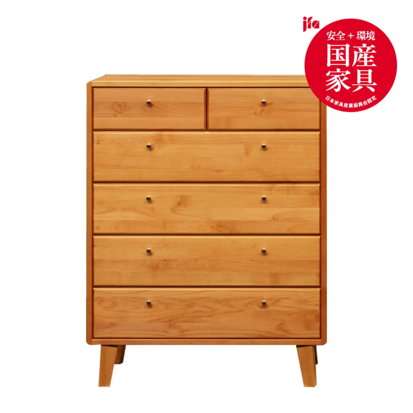 kumukumu85-5段チェスト　クリア色【諸富家具】：C400-025