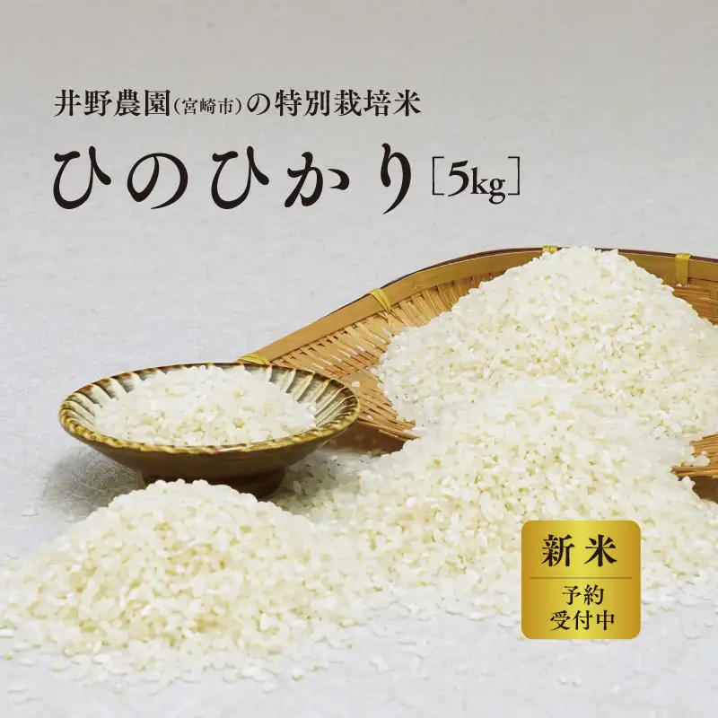 《令和8年度産 先行予約》【数量・期間限定】井野農園のひのひかり 米 ご飯 ごはん おにぎり 新米