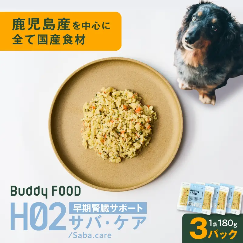 Buddy FOOD ヘルスケアプラス 早期腎臓サポートサバ・ケア×3パック K390-002_08 魚 さば 腎臓 ペットフード