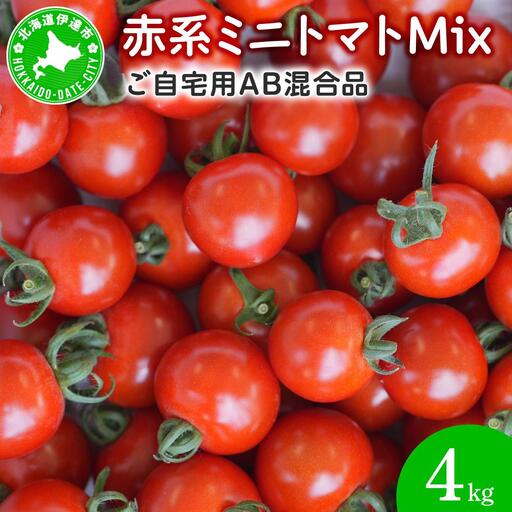 先行予約＞赤系ミニトマトMix(たっぷり4kg) 【ffk-005】｜北海道伊達市