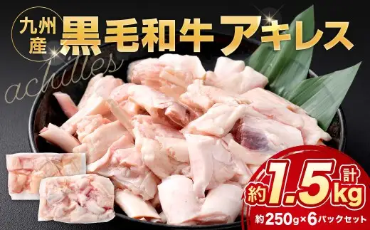 九州産 黒毛和牛 アキレス 約1.5kg（250g×6パック）肉 お肉 にく ニク 冷凍 福岡県 北九州市