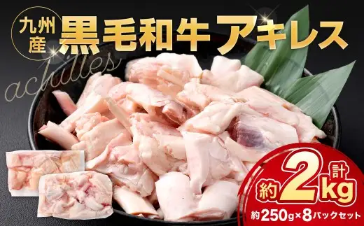 九州産 黒毛和牛 アキレス 約2.0kg（250g×8パック）肉 お肉 にく ニク 冷凍 福岡県 北九州市