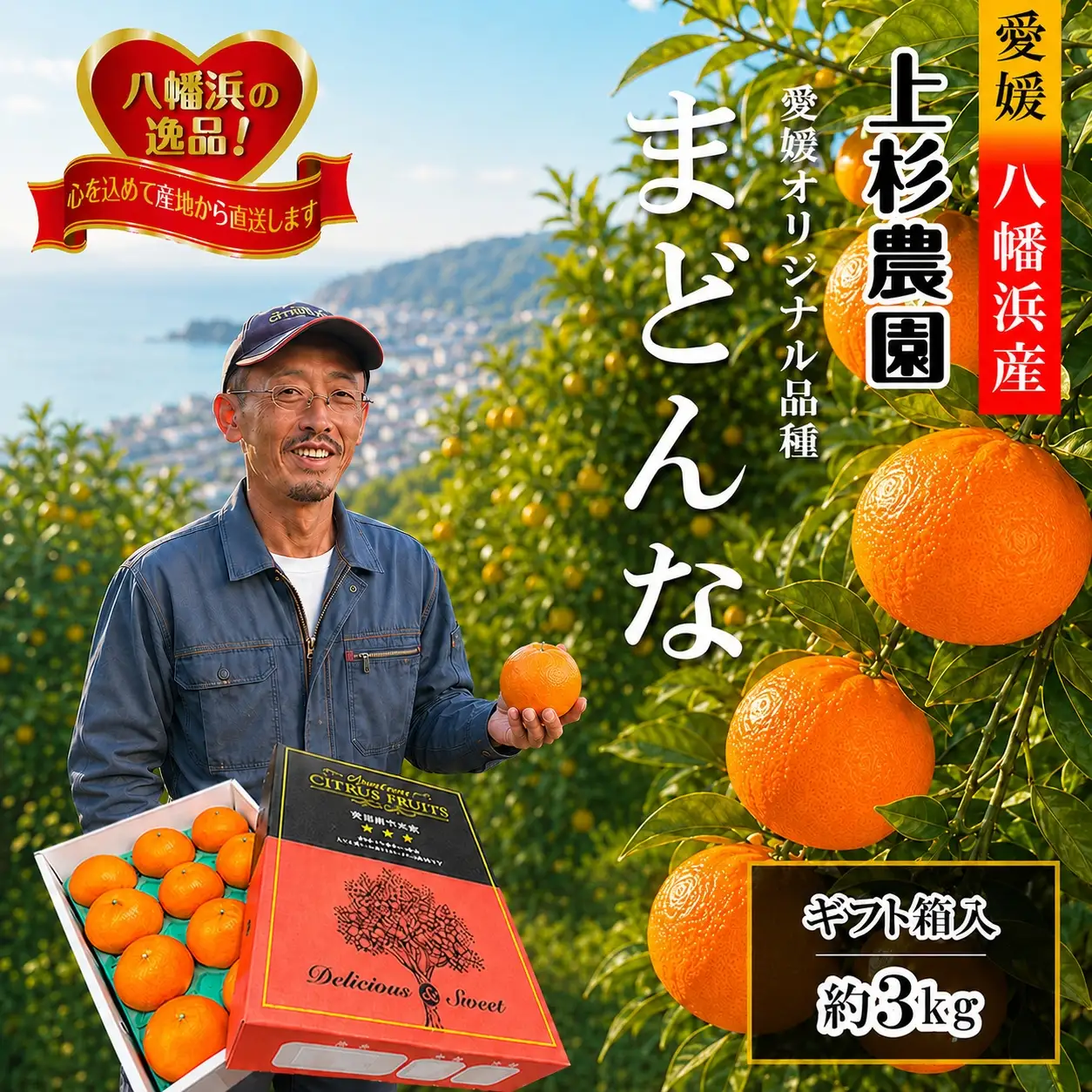 【先行受付】ギフト対応化粧箱入・上杉農園のぷるぷる新食感!「マドンナ」約3kg【D39-16】【1251804】 YWTF008