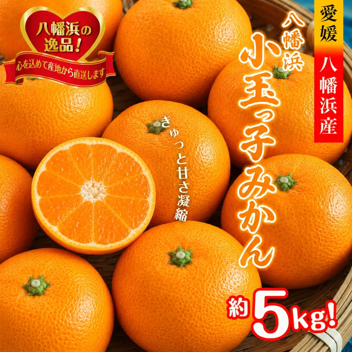 【先行受付】小粒・濃厚な味わい!!「八幡浜小玉っ子みかん」約5kg【C39-59】【配送不可地域：離島】【1512462】 YWTF034
