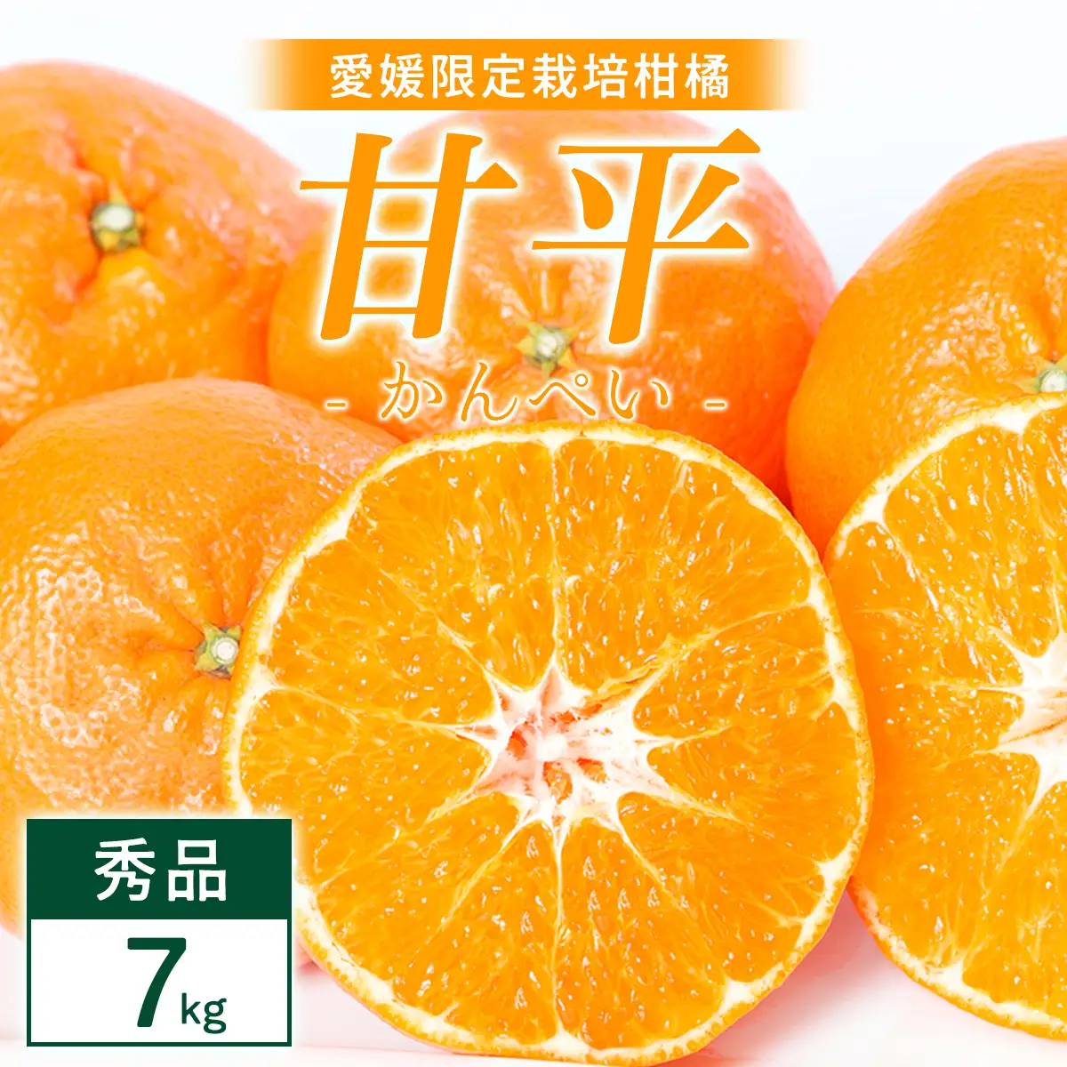 【先行受付】甘平 7kg 愛媛県 八幡浜市 西宇和地区 扁平で濃い味【H25-332】【1714521】 YWTAP273