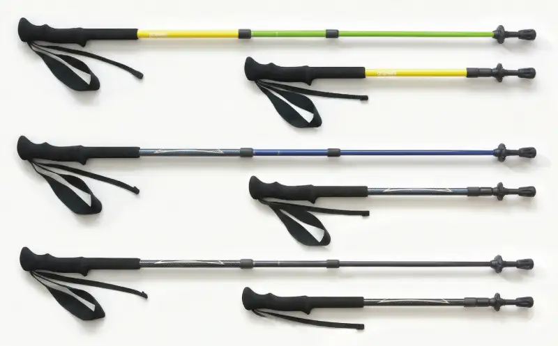 トレッキングポール 杖 ステッキ カーボン グリップウェル GRIPWELL 軽量332g