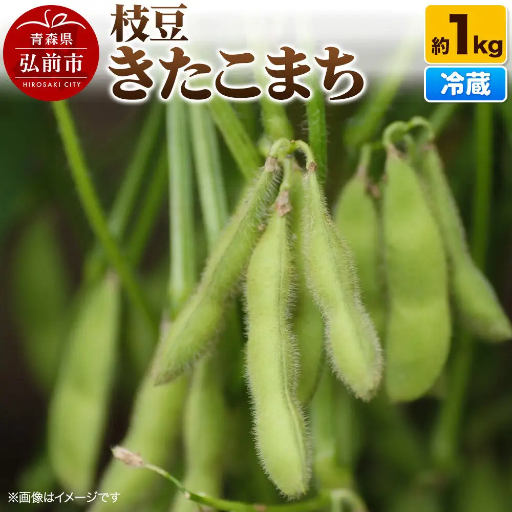 【26年9月クール便発送】枝豆 きたこまち 約1kg まもる農園 青森県 弘前市