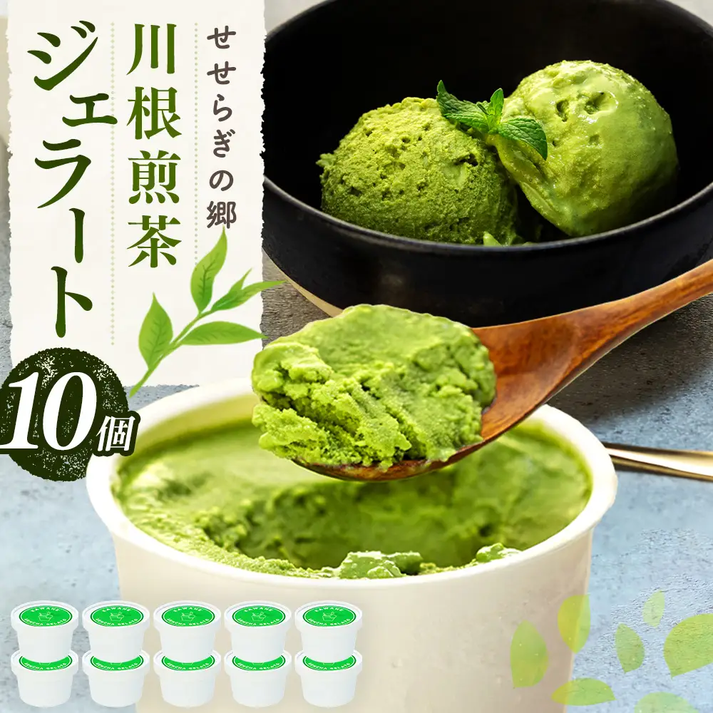 17-10 せせらぎの郷　川根煎茶のジェラート　10個入り