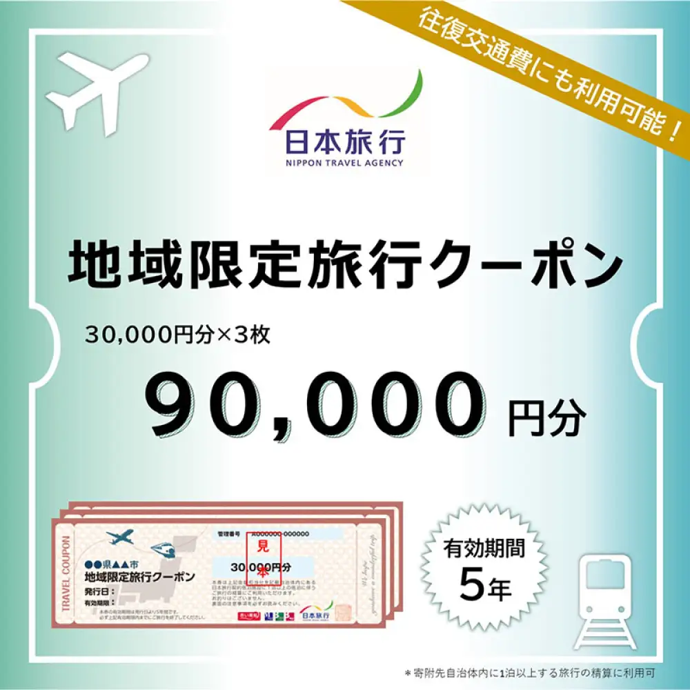 【対馬市】 日本旅行 地域限定旅行クーポン90，000円分 《対馬市》【株式会社日本旅行】[WDE003]