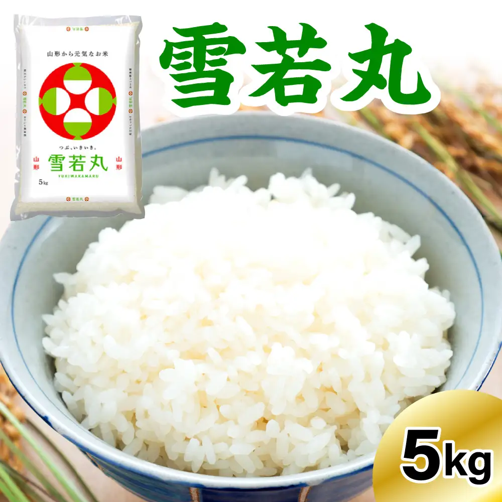 《先行予約》 ※2027年2月発送分※ 【令和8年産】 雪若丸  5kg 〔精米〕