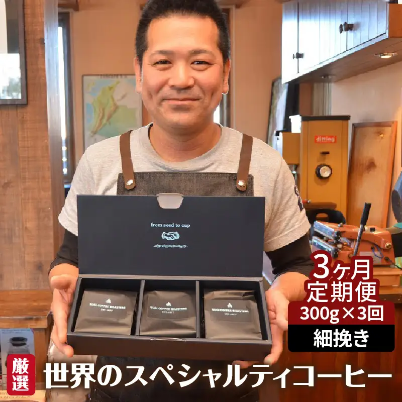 世界のスペシャルティコーヒー定期便(3ヶ月間) 細挽き_08-469