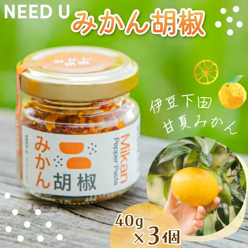 調味料 みかん胡椒 3個 みかん 甘夏みかん 伊豆 下田 こしょう