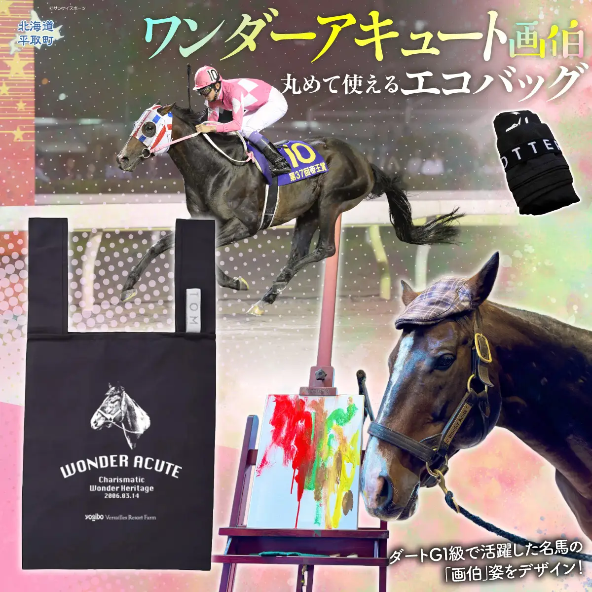 【ワンダーアキュート】丸めて使えるエコバッグ BRTV204