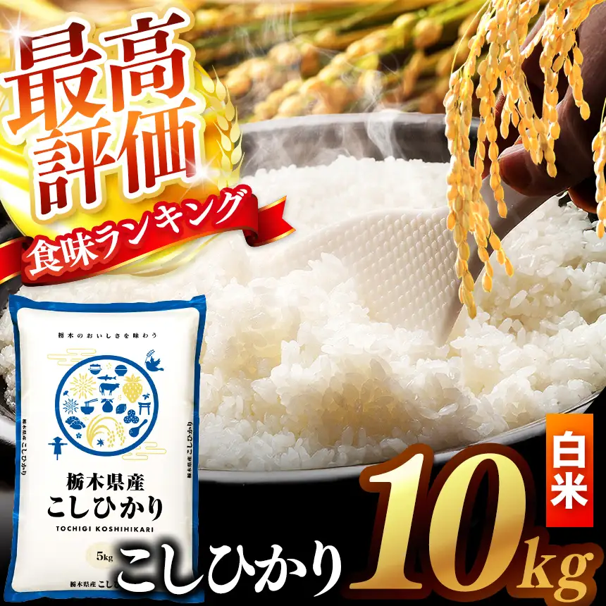 【先行予約】 ＼白米／ 真岡市産コシヒカリ 10kg