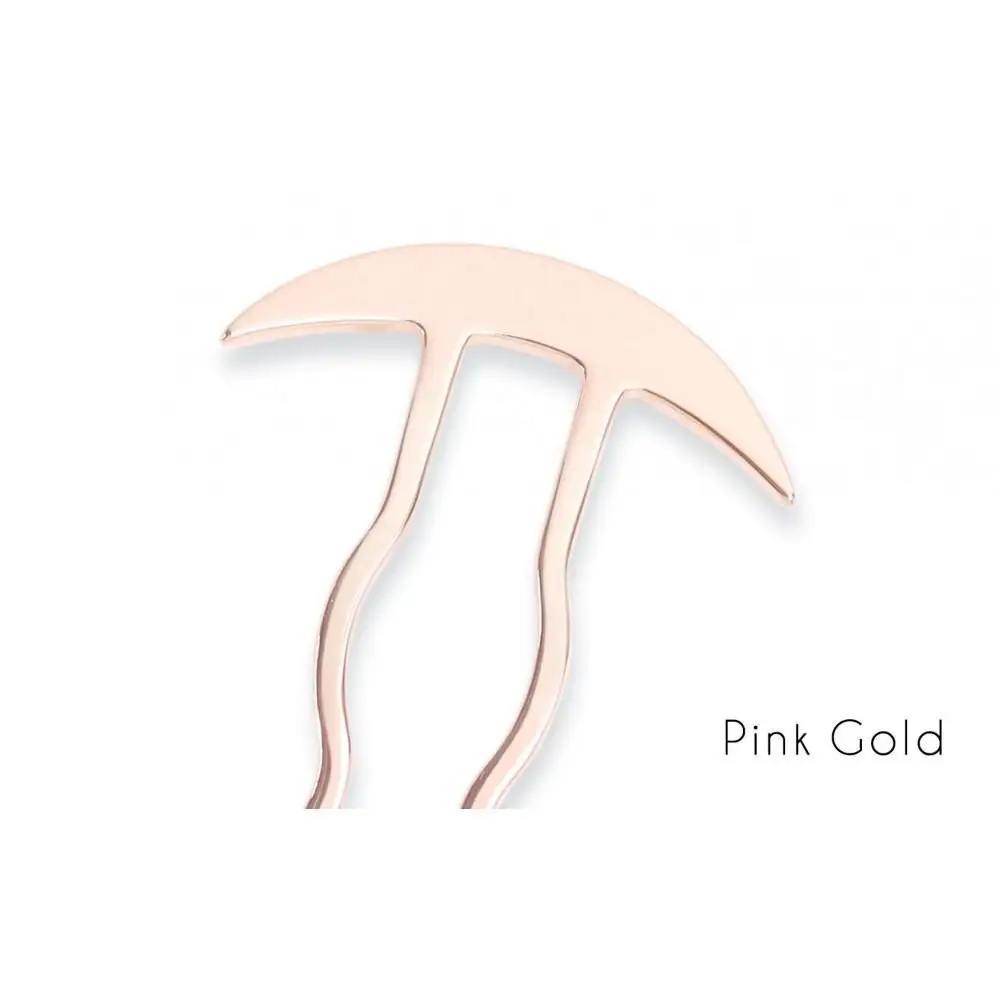 【女性のアイデア×職人技】ステンレス製かんざし「Arc Liner / Pink Gold」