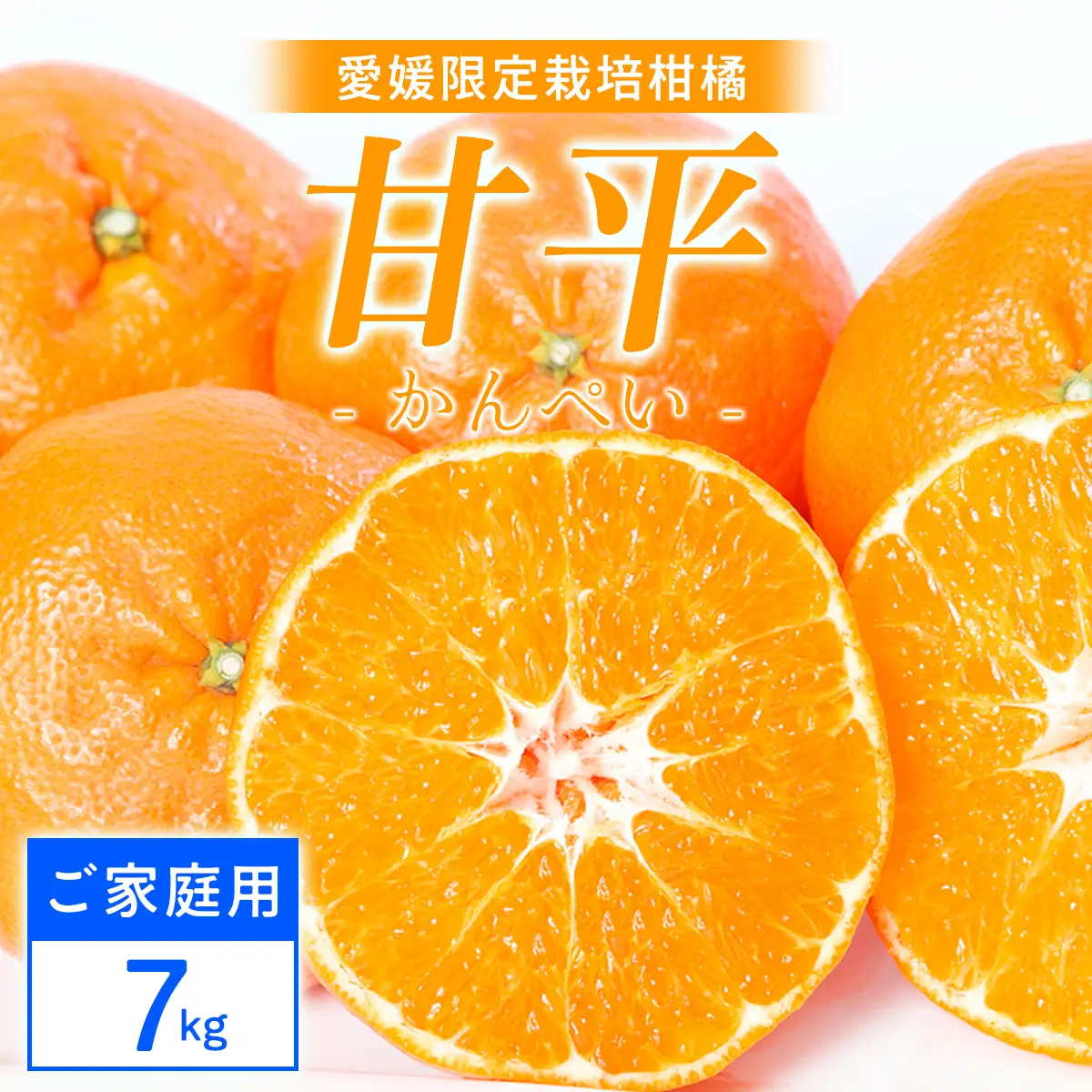 【先行受付】【ご家庭用】甘平 7kg 愛媛県 八幡浜産 西宇和地区 扁平で濃い味 新食感【H25-305】【1713058】 YWTAP246