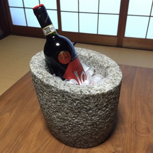 京もの認定工芸士・伝統工芸士のつくる『イタリア仕立て、石製ワインクーラー』    