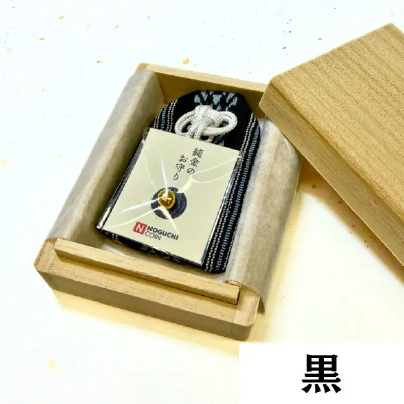 博多織 金の一粒守 1g 黒 純金 お守り袋 24金 セット おまもり 金 お守り 伝統工芸 伝統工芸品 かわいい 九州 博多 福岡市