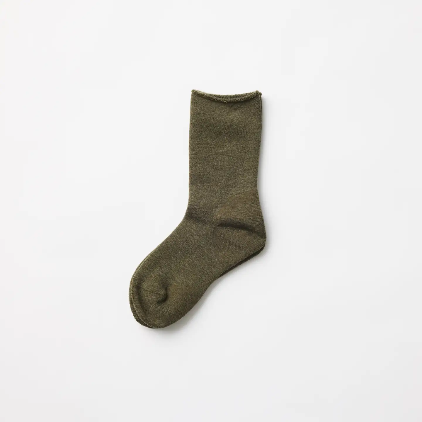 1332 冷え性さんのためのルームソックス（カーキ）