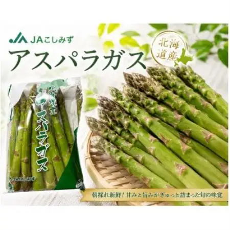 北海道オホーツク小清水産 極太グリーンアスパラ(3L) 1kg(500g×2袋)【配送不可地域：離島】【1738395】