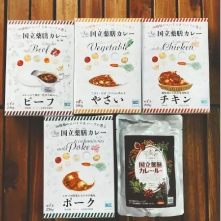 国立薬膳カレーバラエティ7食セット　(ポーク・チキン・ビーフ各1食/　やさい・ルー各2食)【1576373】