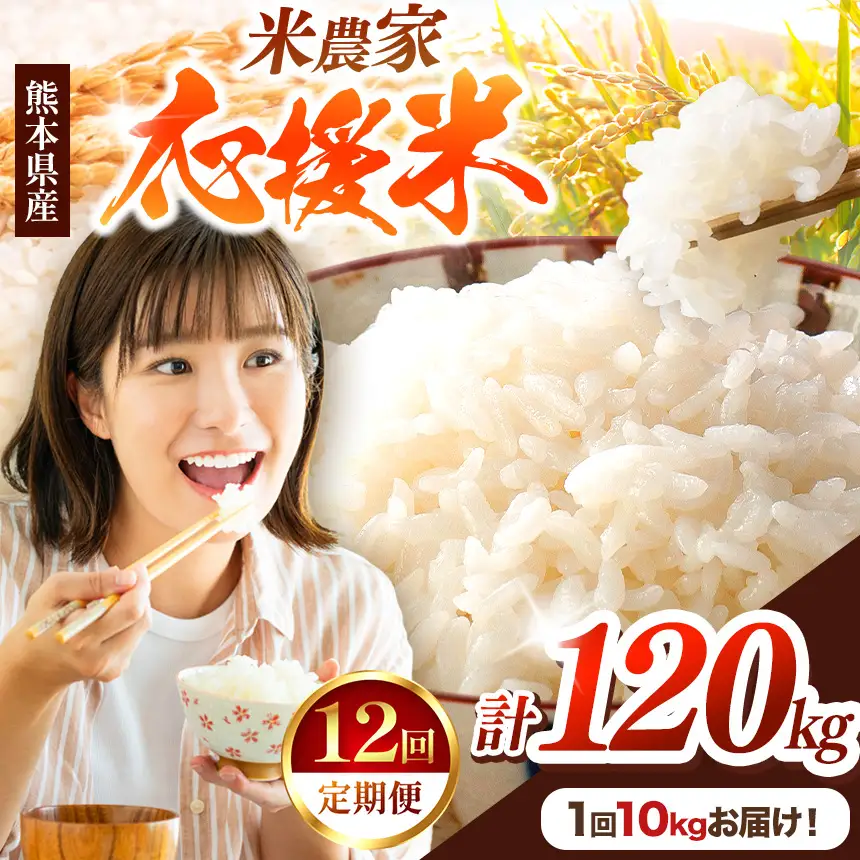 【 定期便 12回 】 暮らし生活 米農家 応援米 10kg