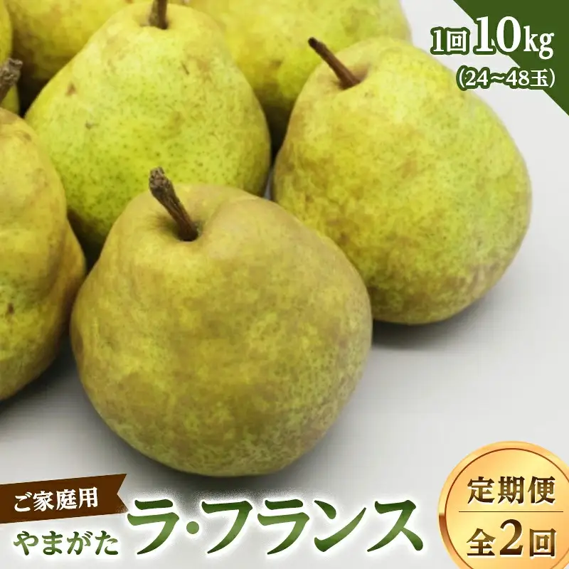 【ご家庭用】やまがたラ・フランス定期便（全2回） FSY-2808