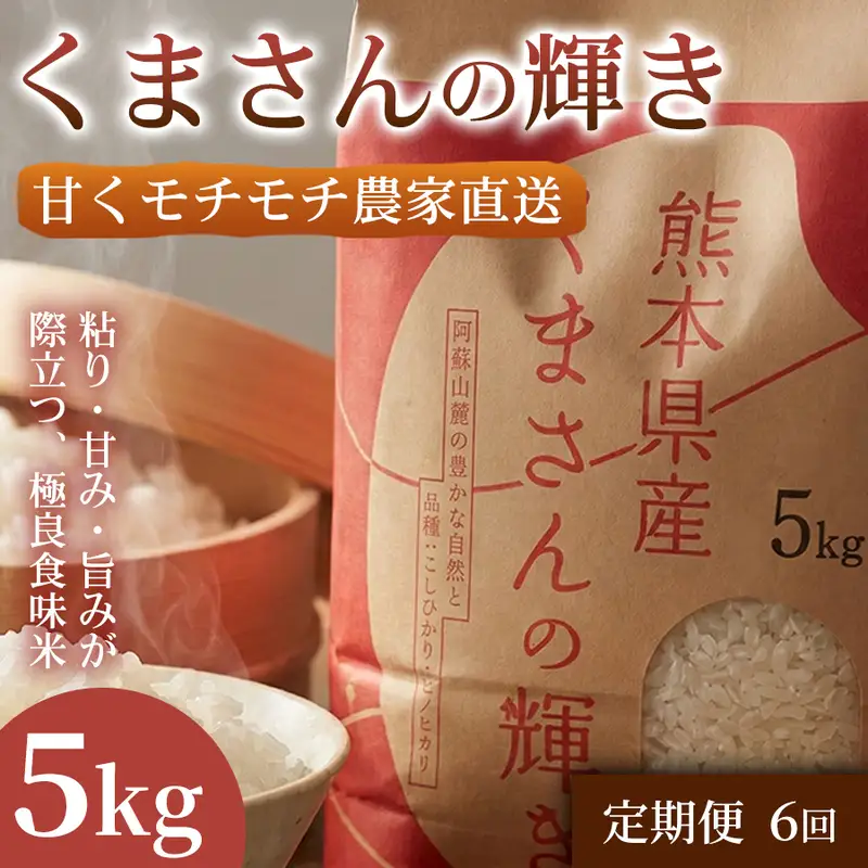 くまさんの輝き ブランド米 熊本県産 くまさんの輝き【5kg】【定期便6ヶ月】