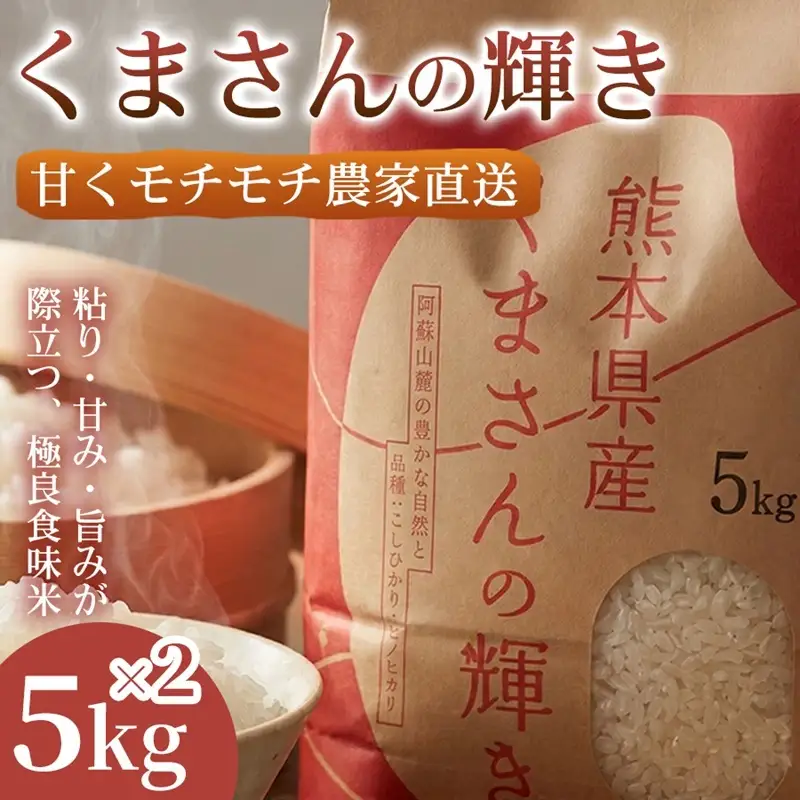 くまさんの輝き ブランド米 熊本県産 くまさんの輝き【10kg(5kg×2袋)】