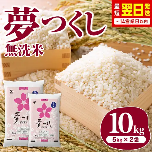 福岡県産米 無洗米 夢つくし 10kg 無洗 CY014 FN-Limited-SP