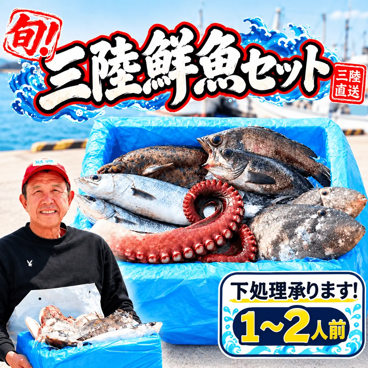 三陸の鮮魚セット 1人~2人用 冷蔵