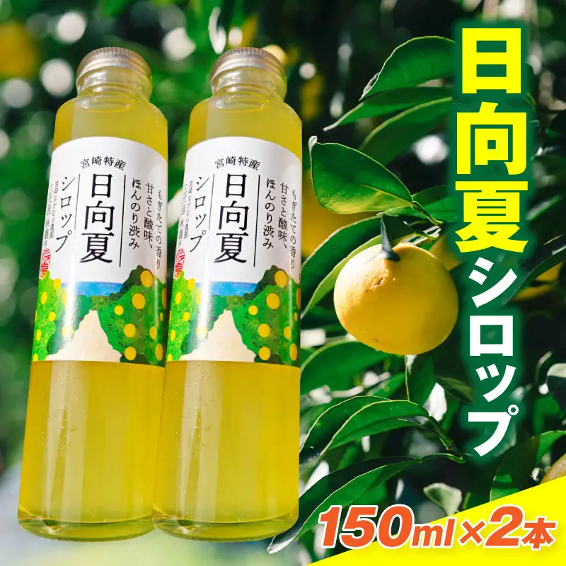 日向夏シロップ(150ml×2本セット) 日向夏 シロップ 柑橘