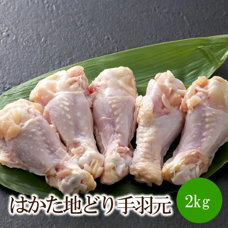 はかた地どり手羽元2kg(1kgx2)【091-0014】