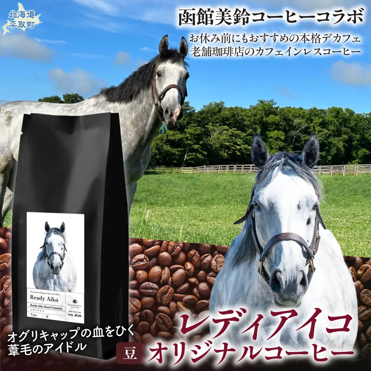 【レディアイコ】「豆」オリジナルコーヒー　函館美鈴コーヒーコラボ BRTV445-2